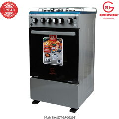 【LIMITED OFFER】 Eurochef 50X55 EGT55-3G1E-E  55L Home Improvement  Free standing Gas Cooker  3 GAS + 1 Hot Plate  Kitchen appliance with electric oven