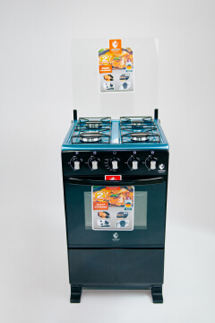 【LIMITED OFFER】Euroken 50X55  Euro55-4G-G 50L Home Improvement Free Standing Full Gas Cooker Kitchen Appliance With Gas Oven 4 Burners 50X55Cm
