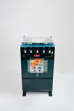 【LIMITED OFFER】Euroken 50X55  Euro55-4G-G 50L Home Improvement Free Standing Full Gas Cooker Kitchen Appliance With Gas Oven 4 Burners 50X55Cm