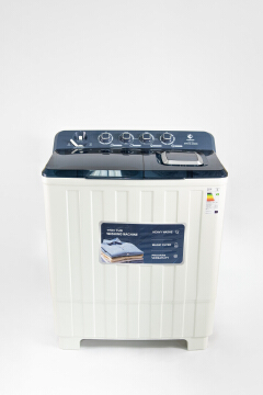 Euroken 12KG Twin Tub Washing Machine 7.5KG Washer, 5KG Spinner Combo with Timer Knobs, Built-in Drain Pump, Compact Washer for Home washing machine