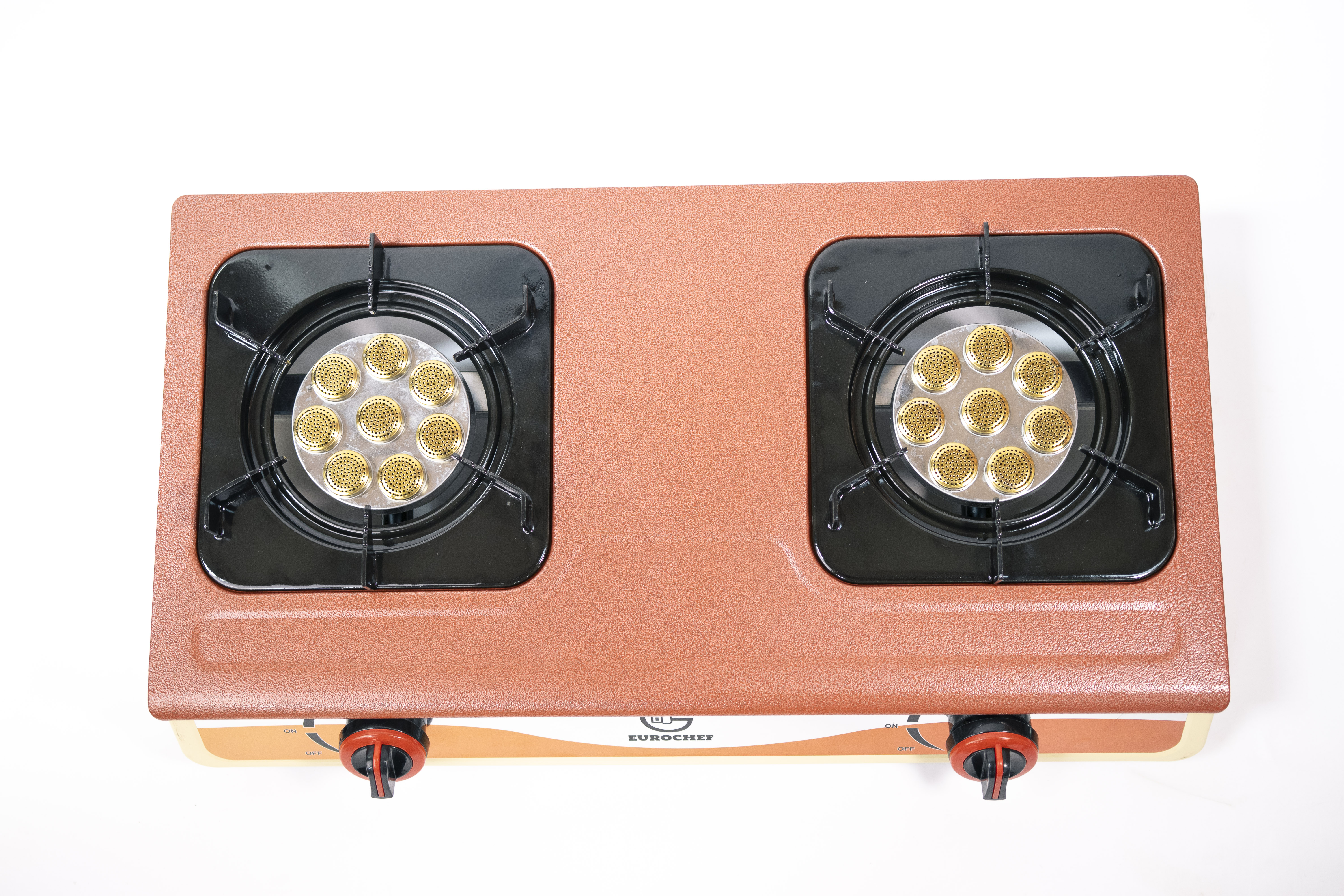 【Limited OfferEurochef ST-SUPER02 Heavy Duty Gas Cooker with Cast Iron Burners, Stainless Steel Panel & Auto Ignition