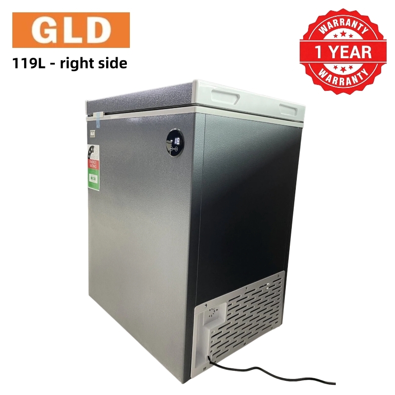 GLD 119L Chest Freezer with Smart Digital Display | Food-Grade Aluminum Liner | 0°C Alarm | 80% Less Frost | Power Outage Protection | 42dB Ultra Quiet Operation | Energy Saving
