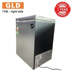 GLD 119L Smart Chest Freezer | Built-In Voltage Stabilizer & Power Delay Protection | Touch Temperature Control | No Extra Fridge Guard Needed | Fast Cooling