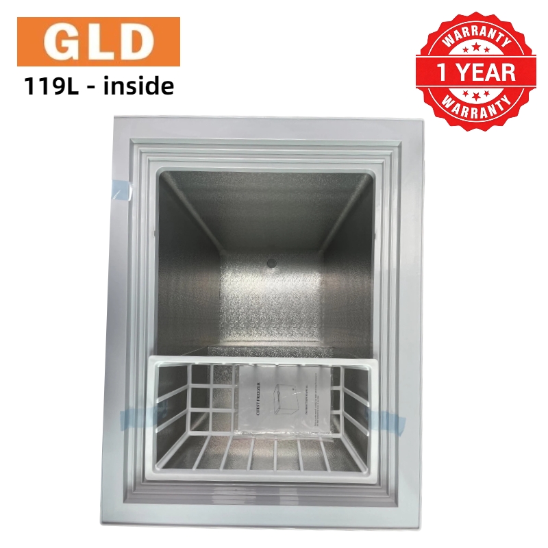 GLD 119L Chest Freezer with Smart Digital Display | Food-Grade Aluminum Liner | 0°C Alarm | 80% Less Frost | Power Outage Protection | 42dB Ultra Quiet Operation | Energy Saving