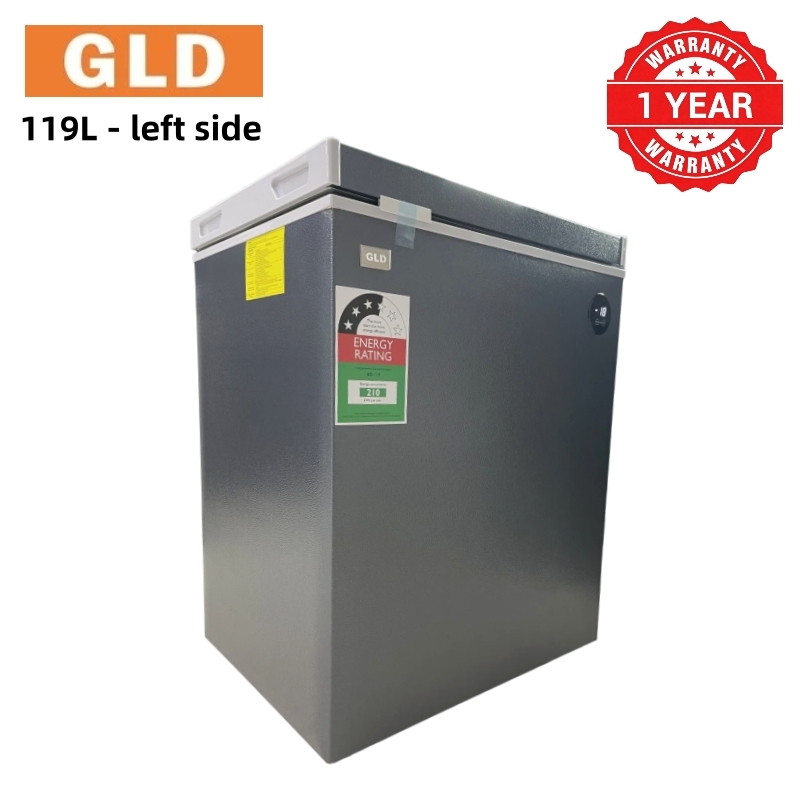 GLD 119L Chest Freezer with Smart Digital Display | Food-Grade Aluminum Liner | 0°C Alarm | 80% Less Frost | Power Outage Protection | 42dB Ultra Quiet Operation | Energy Saving
