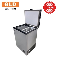 GLD 60L Chest Freezer Fast Cooling Energy Saving Food-grade Aluminum Liner Compact Space-saving Less Frost  Fresh Keeping for Home and Small Business Refrigerator