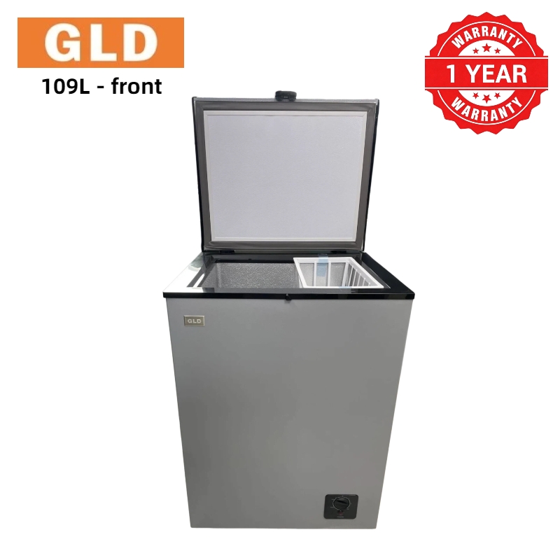 GLD 109L Chest Freezer | Fast Cooling & Good Heat Retention | Food-grade Aluminum Liner | Compact Space-saving Design | Even Temperaturem , Less Frost | Quick Freeze & Fresh Keeping