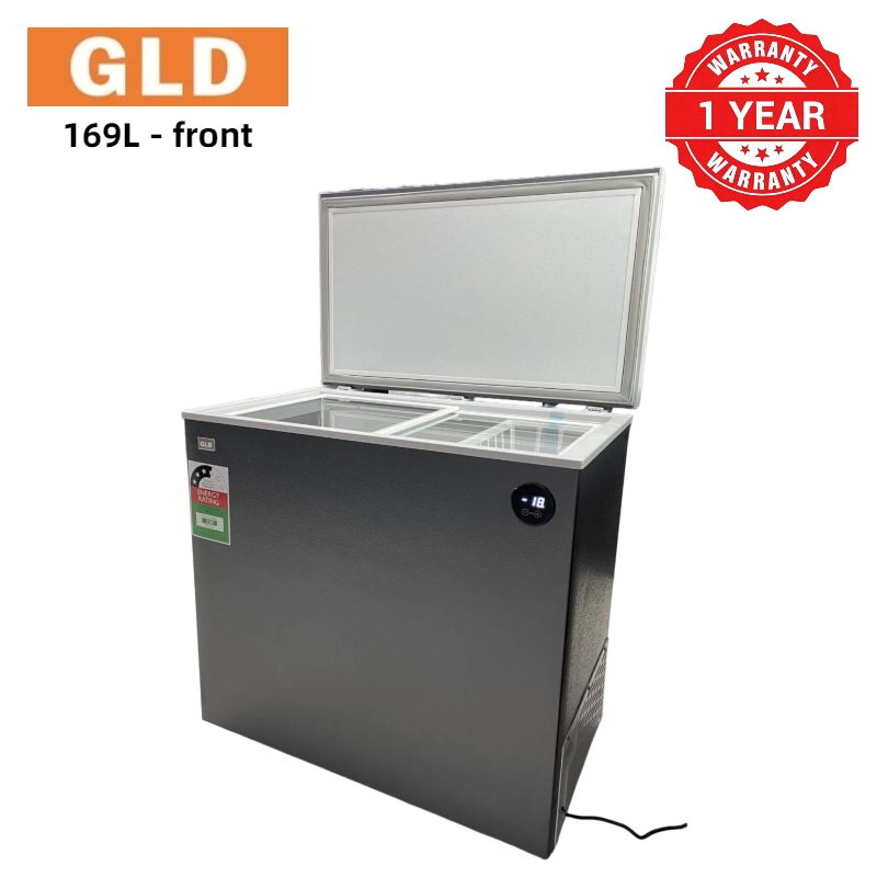 GLD 169L Chest Freezer with Smart Digital Display | Large Capacity | Food-Grade Aluminum Liner | 80% Less Frost | 0°C Alarm | Power Outage Protection | 42dB Ultra Quiet Operation