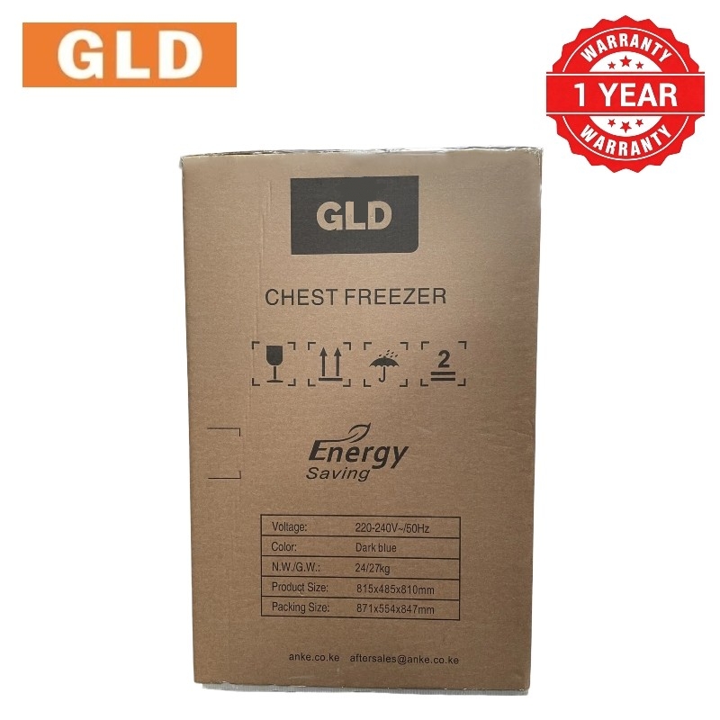 GLD 169L Chest Freezer with Smart Digital Display | Large Capacity | Food-Grade Aluminum Liner | 80% Less Frost | 0°C Alarm | Power Outage Protection | 42dB Ultra Quiet Operation