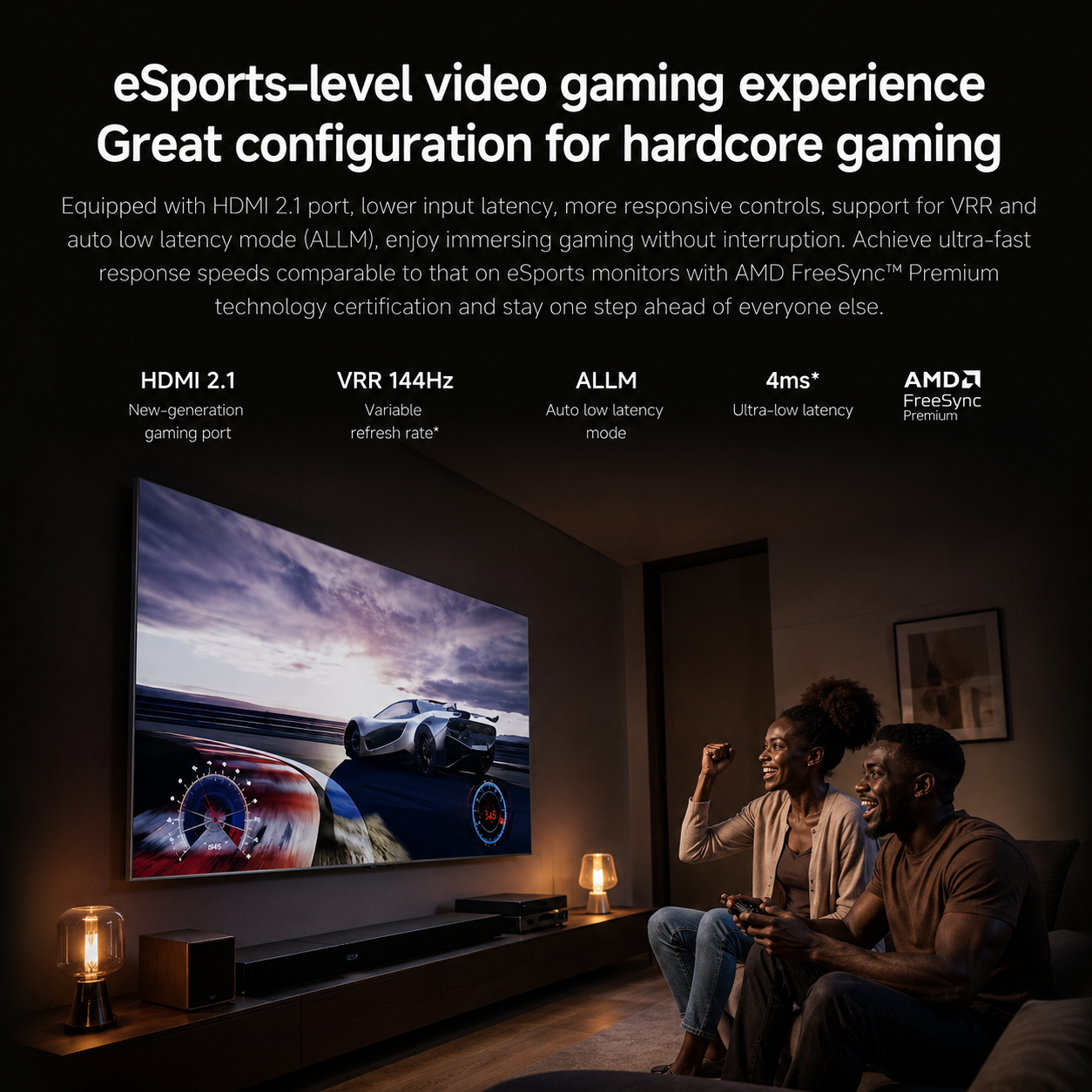 Xiaomi 100" Inch QLED 4K Smart TV, 144Hz High Refresh Rate Gaming Television, Google TV, Dolby Vision & Atmos, HDR10+, WiFi 6 Bluetooth, Multiple HDMI USB Ports, 1.07B Colors AI Processor