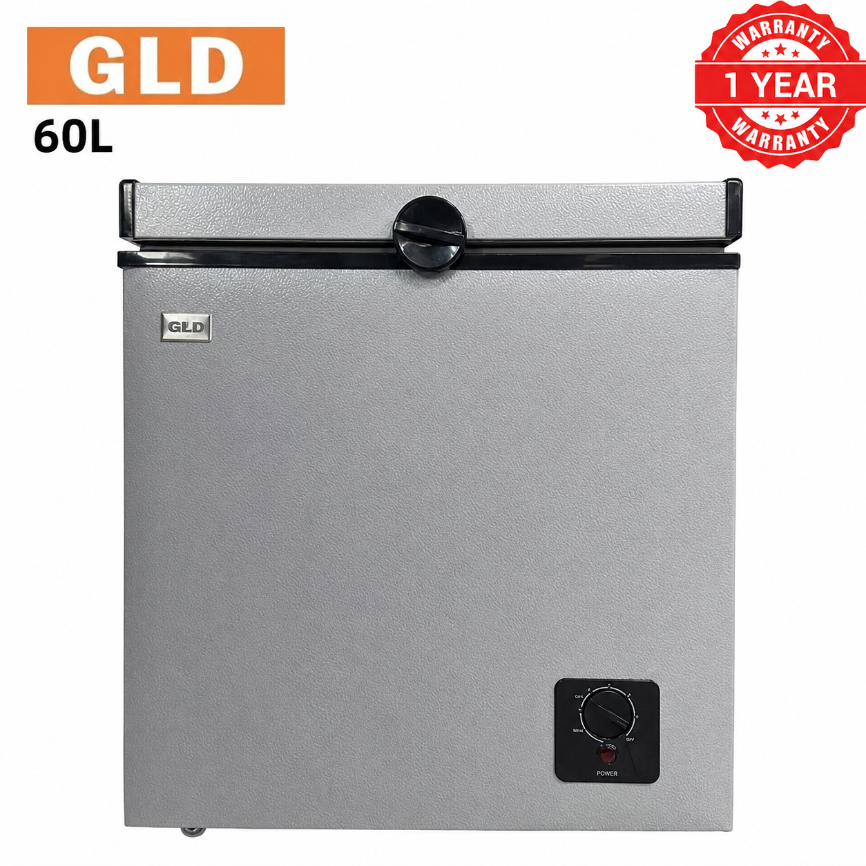 GLD 60L Chest Freezer Fast Cooling Energy Saving Food-grade Aluminum Liner Compact Space-saving Less Frost  Fresh Keeping for Home and Small Business Refrigerator