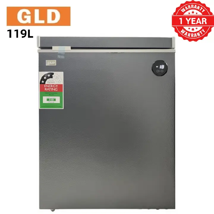 GLD 119L Chest Deep Freezer | Fast Cooling | Energy Saving | Smart Digital Display | Power Outage Protection | Food-Grade Aluminum Liner | 0°C Alarm | 80% Less Frost | Ultra Quiet