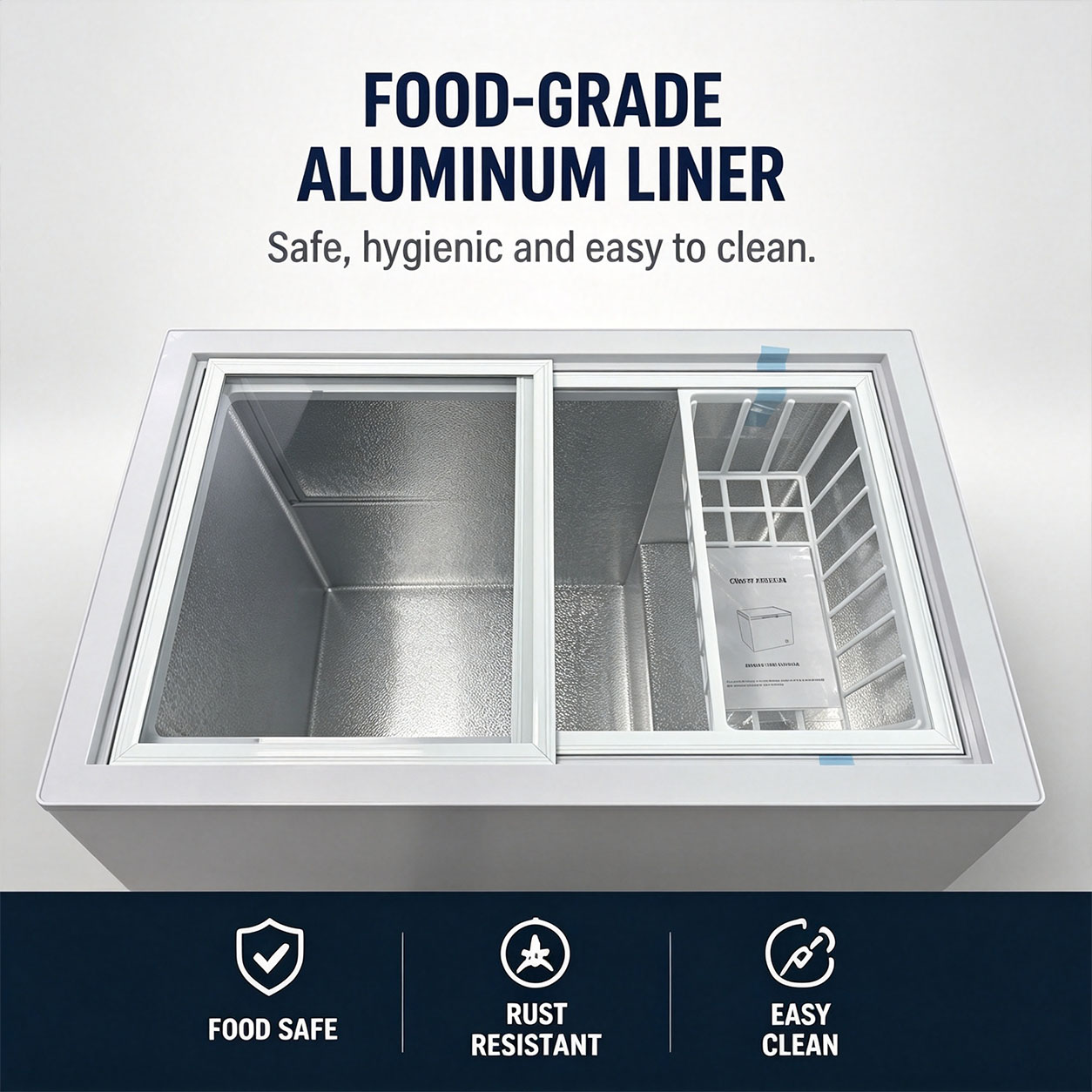 GLD 169L Chest Freezer | Smart Digital Display | Fast Cooling | Energy Saving | 80% Less Frost | 42dB Ultra Quiet | 1 Year Warranty