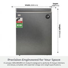 GLD 119L Smart Chest Freezer | Built-In Voltage Stabilizer & Power Delay Protection | Touch Temperature Control | No Extra Fridge Guard Needed | Fast Cooling