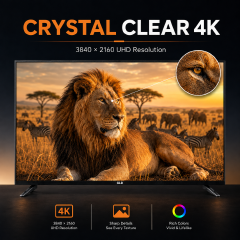 GLD 55Z1 55-Inch 4K UHD Tizen Smart TV, DVB-T2/S2, WiFi & Bluetooth, 3 HDMI, 2 USB, 2×10W Stereo Sound, Black, 1 Year Warranty