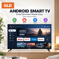 GLD 43" Smart Android TV, Full HD 1080P, Built-in WiFi & Bluetooth, Netflix YouTube, Screen Mirroring, HDMI USB, 1 Year Warranty
