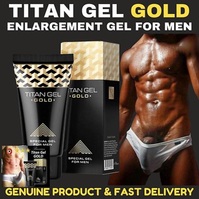 Gold Titan Gel Penis Enlargement Cream Penis Growth Cream Penis Enlargement & Thickening Cream  -50ML