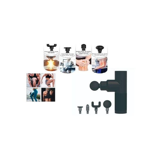 4-Speed Electric  power full Massage Gun - Deep Tissue Massager, Black,