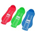 Kids Foot Measure Tool - ABS Ruler for Infant Shoe Sizing, 0-20cm, 4 Colors