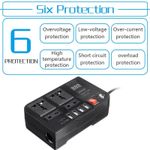 300W Car Power Inverter Car Charging Portable Adapter DC 12V to AC 220V Converter 4USB Charger Outlet Socket Auto Accessories