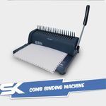 A4 Metallic Comb Binding Machine - Ergonomic, 11.5x7x2.5in, Fast Document Binder