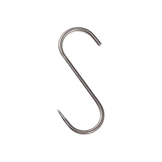 4-Pack Stainless Steel Butcher S-Hooks - 1.5kg Capacity, Multi-Functional Meat Hanging Tool
