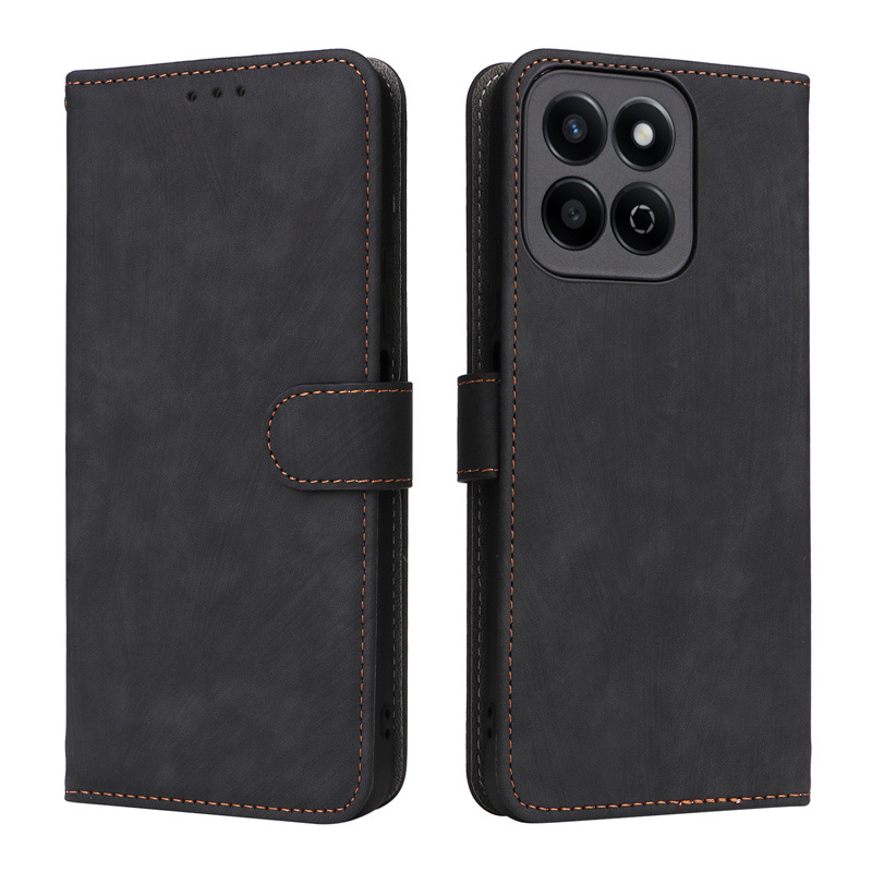 Flip Cover for Honor X7C X8C X9C X6C X5C X5C Plus PU Leather Phone Case Full-Body Protection Shockproof [RFID Blocking] Wallet Cover