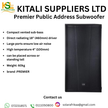 🎵 Premier Public Address Subwoofer – Deep Bass & Powerful Sound for Events