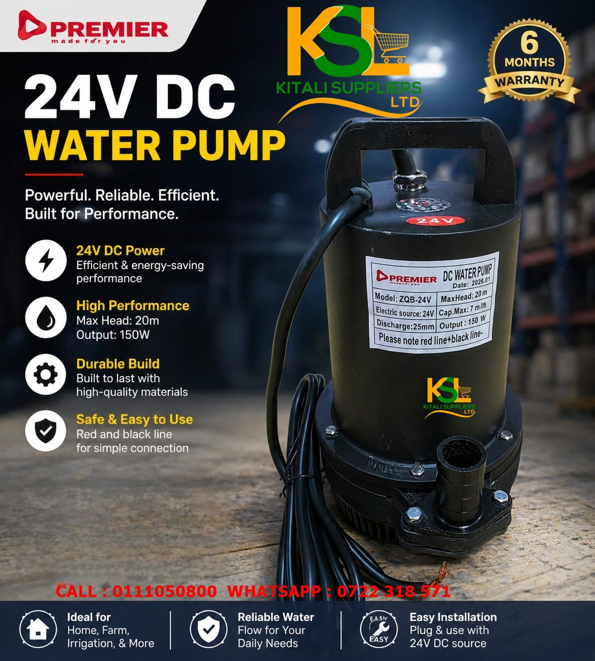 24V DC Water Pump ⚡ | Efficient, Durable & High-Performance