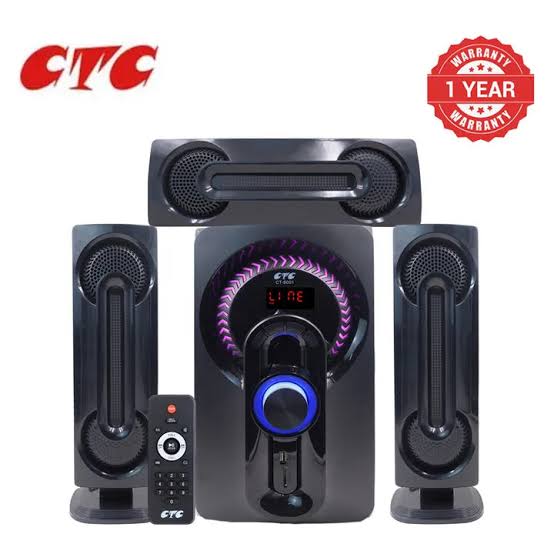 CTC 6016 Multimedia Woofer Speaker System - Powerful Home Theater Subwoofer with Bluetooth, FM, USB & Remote Control 🔥🔊