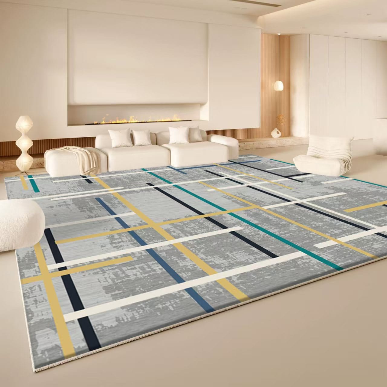 7 x 10 FT Premium HD Modern Living Room Carpet – Soft, Stylish & Durable Area Rug