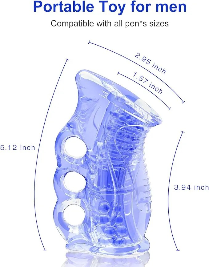 Male Masturbator Sex Adult Toys Pocket Pussy Stroker, Anal Doll Ass for Men Masturbation Oral Handjob Glans Training Tool Penis Trainer Massager Open-Ended Sleeve Blowjob Toy Male Masturbator Sex Adul - image 5