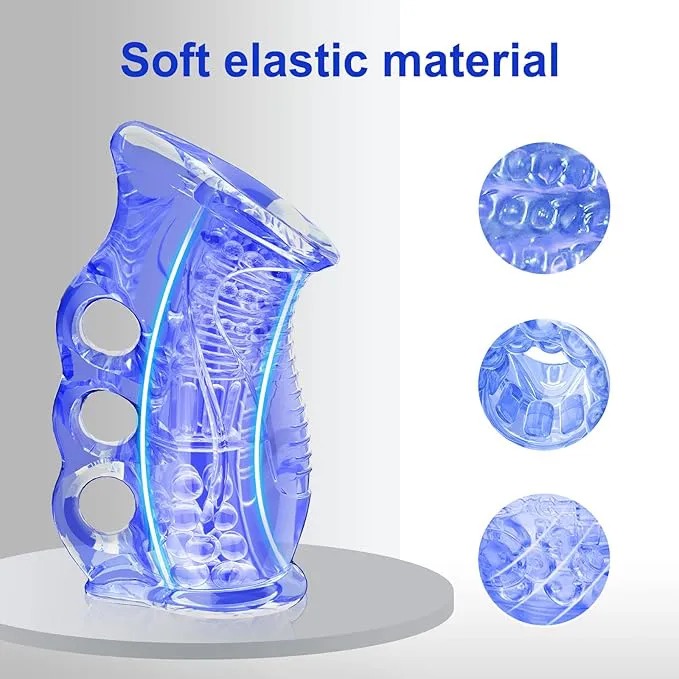 Male Masturbator Sex Adult Toys Pocket Pussy Stroker, Anal Doll Ass for Men Masturbation Oral Handjob Glans Training Tool Penis Trainer Massager Open-Ended Sleeve Blowjob Toy Male Masturbator Sex Adul - image 4