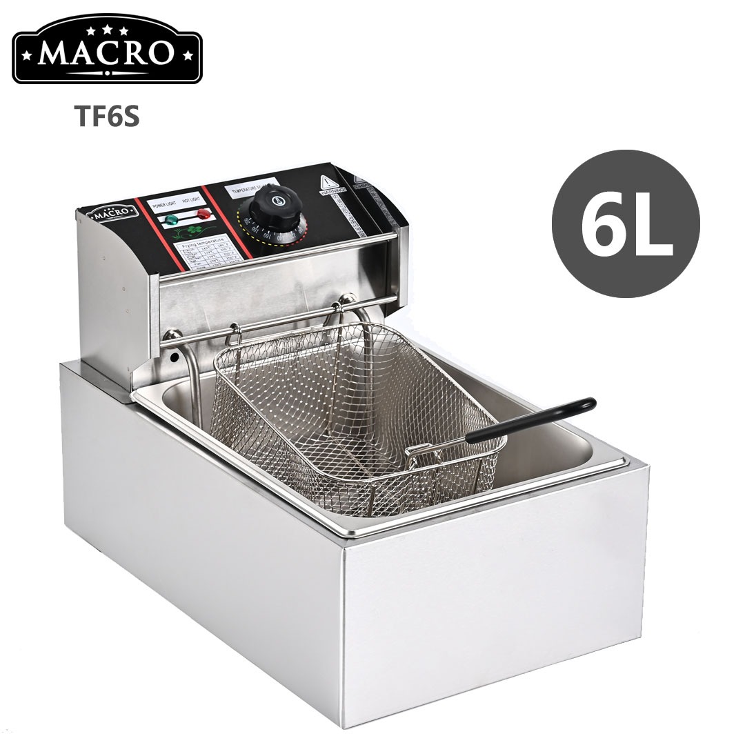🔥 CLEARANCE OFFER 🔥 Macro 6L Deep Fryer – Electric Frying Machine for Chips, Chicken, Fish, Snacks & Other Deep-Fried Foods