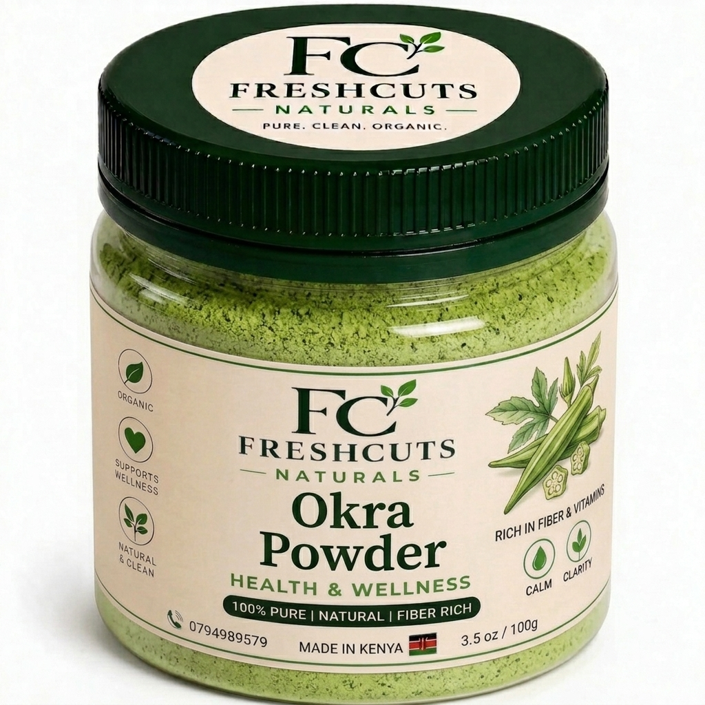 Organic okra powder
