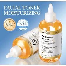 SADOER 7% Glycolic Acid + Ceramide Toner 230ml For Skin Renewal, Exfoliation, Anti-Dark Spots, Smooth Texture & Radiant Youthful Glow Brightens, And Restores Skin For A Clear, Smooth And Radiant Glow