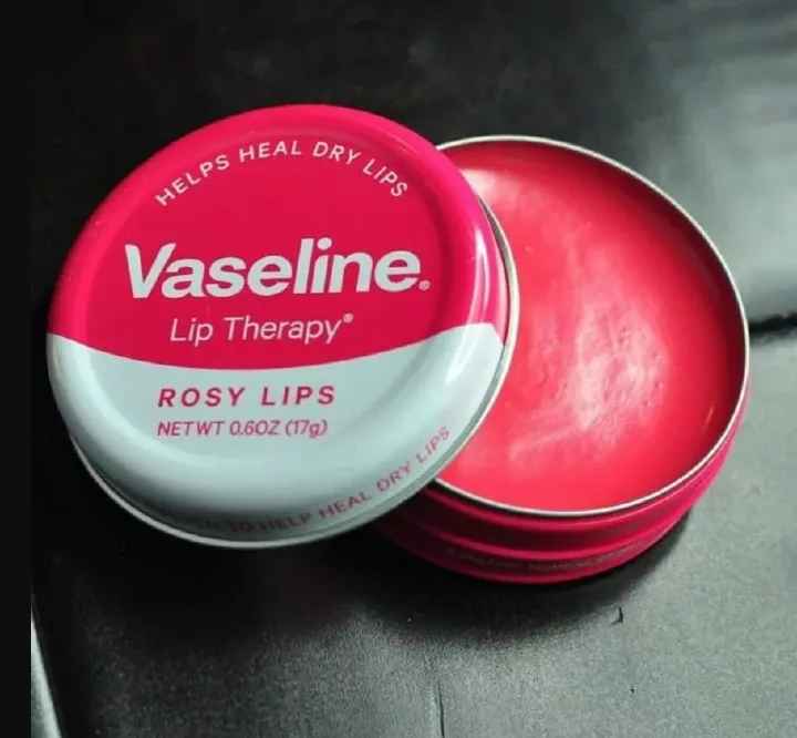 Vaseline Lip Therapy Rosy Lips Pink Balm 20g Moisturizing Lip Care for Dry Chapped Lips Long Lasting Hydration Soft Smooth Glossy Pink Tint Lip Balm for Women Girls Daily Use