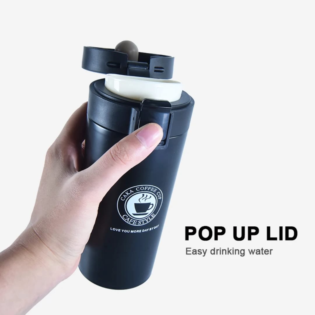 (OFFER)510ML Vacuum Flask Large Capacity Coffee Cup Mug Outdoor Portable Travel Cup Hot Cold Water Thermos Bottle Stainless Steel Insulated Cup Vacuum Flask Men Women Reusable Office Cup