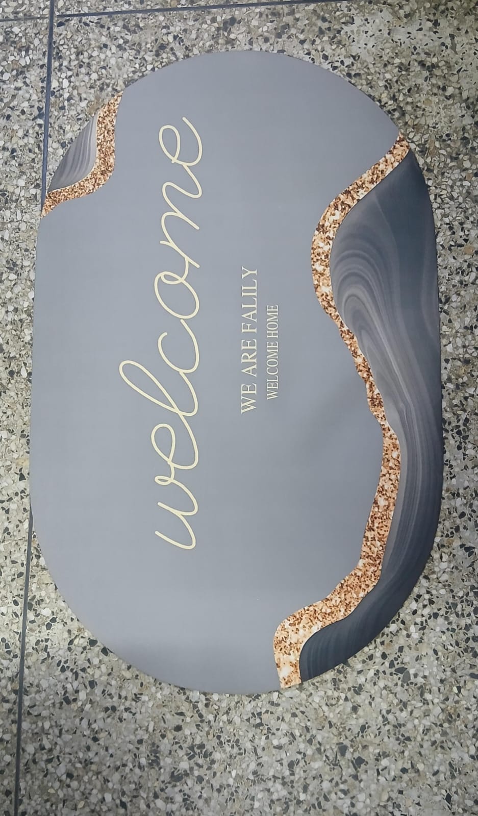 High Quality Large Oval Bathroom and Door Mat - Premium Anti-Slip Floor Mat with Rubber Underside for Bathroom, Entryway, Shower, Kitchen, Bedroom and Everyday Home Us