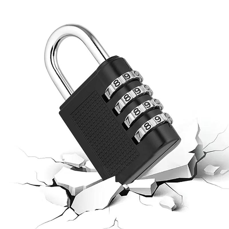 Smart Password Combination Padlock 4-digit Keypad Freedom to change password Zinc alloy Padlock Outdoor Waterproof Anti-theft Padlock Hasp Mini Code Padlock For School Office Luggage Lock Door Lock