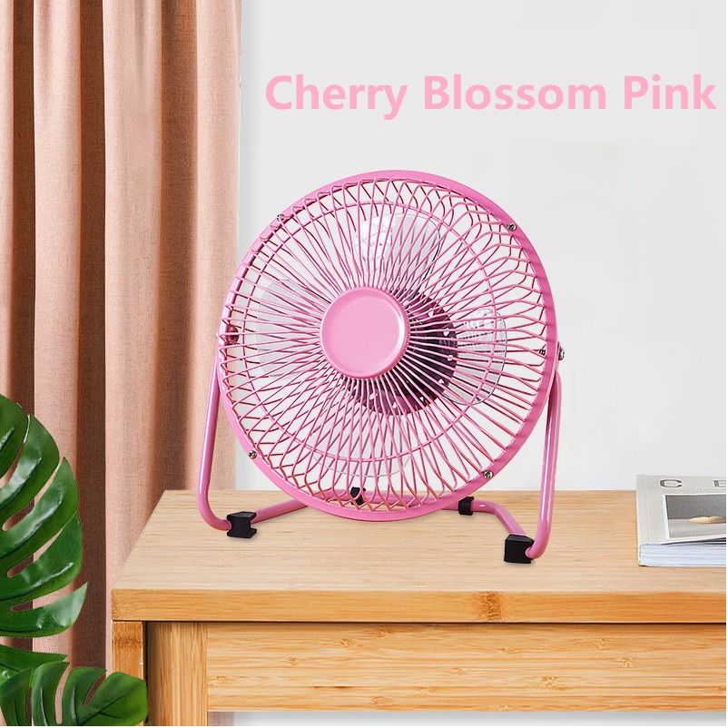 New 6 Inch Portable Desktop Fan USB Fans Personal Fan 360° Rotation Quiet With Metal Construction Silent Low-Energy Air Cooling Electric Fan Table Fans Mini Fans Cooler Fan For Students Office Workers