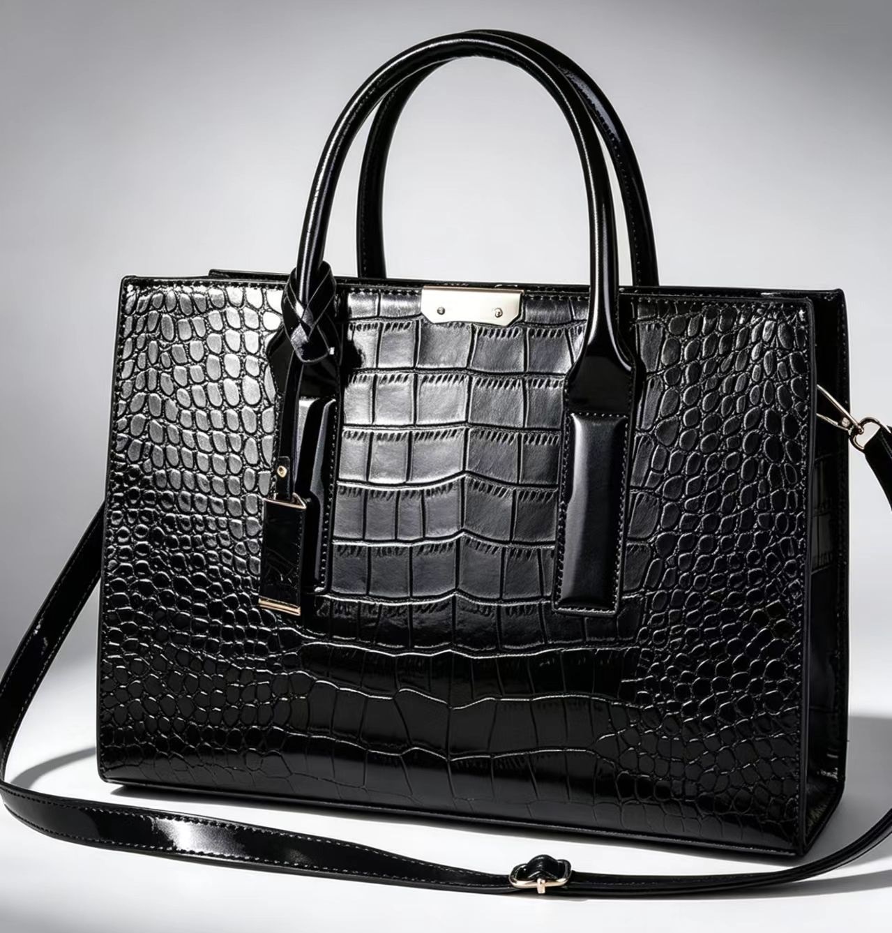 New Quality Fashion Ladies Shoulder Bags Women Handbags Tote Bag Crocodile-patterned PU leather Ladies Handbag Ladies Bags Sling Bags Hand Bags Slingbags Large Capacity Durable Classic Fashion Luxury