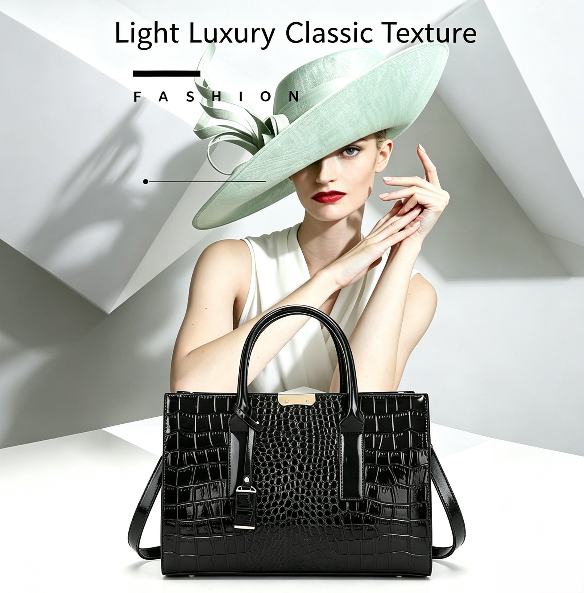 New Quality Fashion Ladies Shoulder Bags Women Handbags Tote Bag Crocodile-patterned PU leather Ladies Handbag Ladies Bags Sling Bags Hand Bags Slingbags Large Capacity Durable Classic Fashion Luxury
