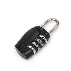 Smart Password Combination Padlock Reset code Zinc Alloy 4 Digits Keypad Lock Outdoor Waterproof Anti-theft Padlock Hasp Mini Code Padlock For School Office Luggage Door Lock Cabinet File Box Locker