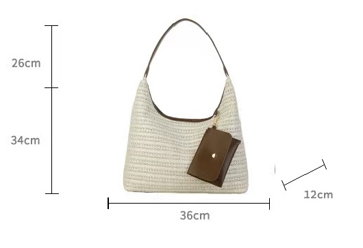 New Fashion Women's shoulder bag handbag Women crossbody bags Woven Hobo Shoulder Bag  underarm bags Tote Handbag with Detachable Small Pouch Casual Large Capacity Top‑handle Bag for Daily Work Travel