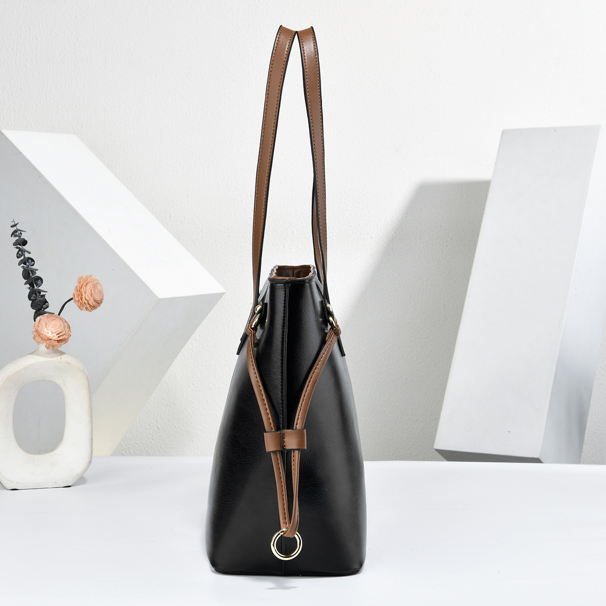 New 2pcs/Set Luxury Genuine Shoulder Bags Tote Bag Big Large Capacity Durable PU Leather Women Handbags Lady Handbags Sling Bags For Ladies Hand Bags Fashion Women Handbags Gift can hold laptops