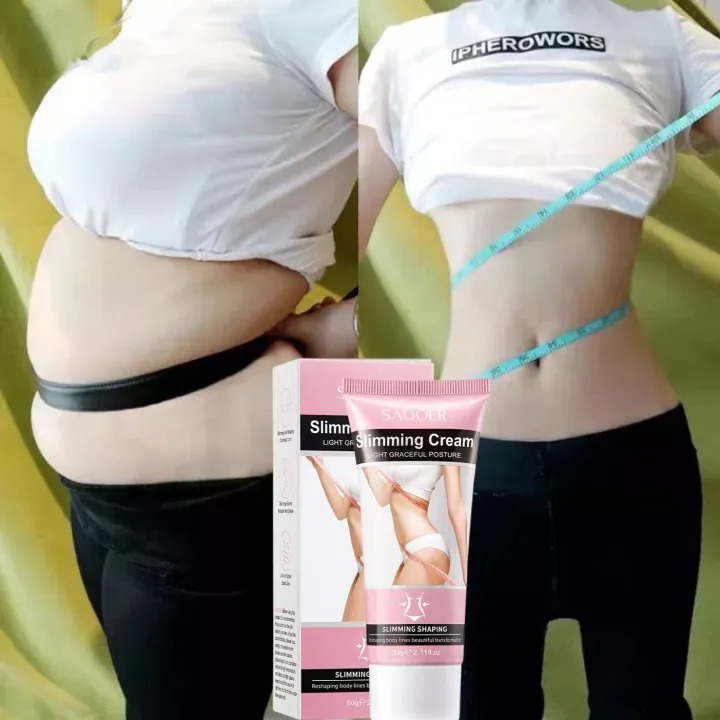 Body Slimming Cream Anti Cellulite Fat Burner Tightens Belly Anti Sagging Sweating Enhancer Abdominal Muscle Shaping Cream Shaping Body Cream Anti-cellulite Firming Abdomen Thigh Legs - SADOER