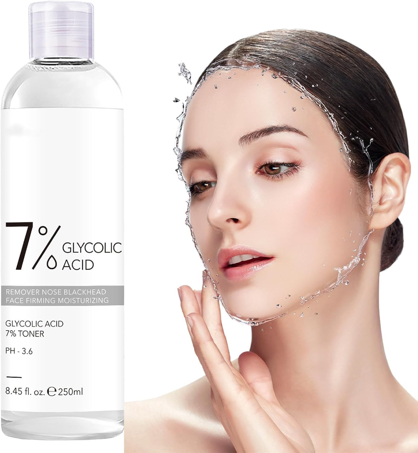 Glycolic Acid Toner 7%, Exfoliate, Reduce Blemishes, Rejuvenate Skin, Pore Reducing Toner Glycolic Acid -Exfoliating Toner to Brighten Skin, Reduce Dark Spots Radiant Complexion Enhancer - KORMESIC
