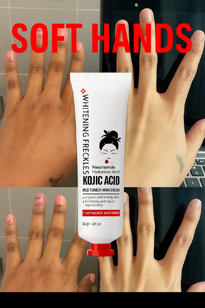 Whitening Hand Cream Moisturizing Anti-chapping Nourishing Brightening Hydrating Kojic Acid Hand Cream, Anti-wrinkle Hand Cream Skin Soften Anti-drying Whitening Beauty Hands Skin Care Products-SADOER