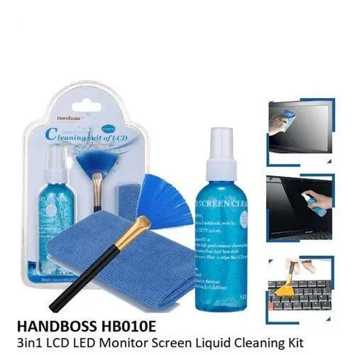 Screen Cleaning Kit - Screen Cleaner Super Cleaning Suit Kit for LED & LCD TV, Computer Monitor, Laptop, and iPad -Universal LCD Screen Cleaning -Spray Kit with Microfiber Cloth, Alcohol-Free Liquid-